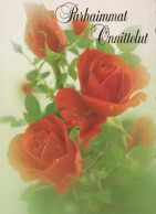 FLEURS Vintage Carte Postale CPSM #PAS125.FR - Flowers