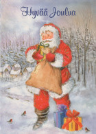 PÈRE NOËL NOËL Fêtes Voeux Vintage Carte Postale CPSM #PAK191.FR - Santa Claus