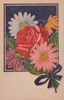 FLOWERS Vintage Postcard CPSMPF #PKG008.GB - Flores