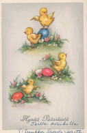 EASTER CHICKEN EGG Vintage Postcard CPA #PKE078.GB - Easter