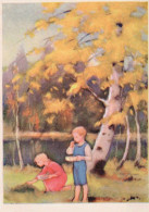 CHILDREN CHILDREN Scene S Landscapes Vintage Postcard CPSM #PBU507.GB - Taferelen En Landschappen