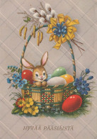 EASTER RABBIT Vintage Postcard CPSM #PBO384.GB - Pascua