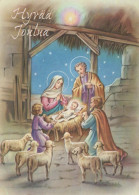 Virgen Mary Madonna Baby JESUS Christmas Religion Vintage Postcard CPSM #PBB802.GB - Virgen Maria Y Las Madonnas