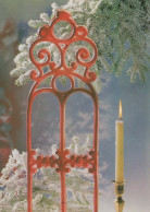 Happy New Year Christmas CANDLE Vintage Postcard CPSM #PBA381.GB - Nieuwjaar