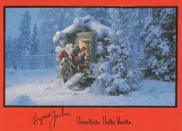 SANTA CLAUS Happy New Year Christmas Vintage Postcard CPSM #PBB081.GB - Santa Claus