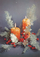 Happy New Year Christmas CANDLE Vintage Postcard CPSM #PAZ261.GB - Nieuwjaar