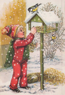 Happy New Year Christmas CHILDREN Vintage Postcard CPSM #PAW387.GB - Año Nuevo