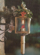 Happy New Year Christmas CANDLE Vintage Postcard CPSM #PAW026.GB - Anno Nuovo