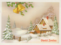 Happy New Year Christmas BELL Vintage Postcard CPSM #PAV660.GB - Anno Nuovo