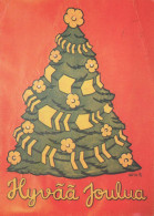 Happy New Year Christmas CANDLE Vintage Postcard CPSM #PAV170.GB - Año Nuevo