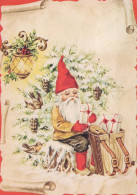 Happy New Year Christmas GNOME Vintage Postcard CPSM #PAU439.GB - Año Nuevo