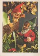 Happy New Year Christmas GNOME Vintage Postcard CPSM #PAU228.GB - Anno Nuovo