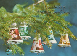 Happy New Year Christmas BELL Vintage Postcard CPSM #PAT416.GB - Anno Nuovo