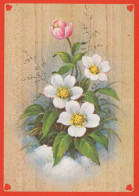 FLOWERS Vintage Postcard CPSM #PAS363.GB - Flores