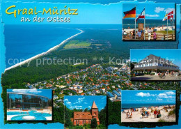 73268227 Graal-Mueritz Ostseebad Freibad Kirche Strand Hotel Restaurant Fliegera - Graal-Müritz