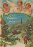 ANGEL CHRISTMAS Holidays Vintage Postcard CPSM #PAG909.GB - Angels