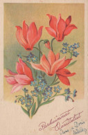 FIORI Vintage Cartolina CPA #PKE710.IT - Flores