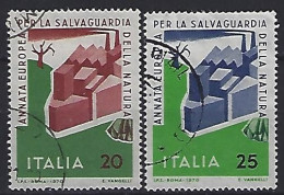 Italy 1970  Naturschutzjahr  (o) Mi.1325-1326 - 1961-70: Gebraucht