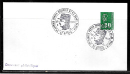 K126 - MARIANNE DE BEQUET SUR LETTRE DE BITCHE DU 26/06/77 - QUARTIER PAGEZY - Commemorative Postmarks