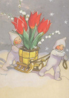 Buon Anno Natale BAMBINO Vintage Cartolina CPSM #PBM308.IT - Año Nuevo