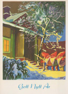 Buon Anno Natale GNOME Vintage Cartolina CPSM #PBB483.IT - Año Nuevo