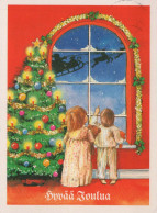 Buon Anno Natale BAMBINO Vintage Cartolina CPSM #PAY926.IT - Año Nuevo