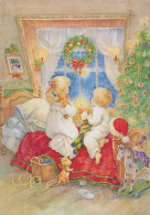 Buon Anno Natale BAMBINO Vintage Cartolina CPSM #PAY864.IT - Nouvel An