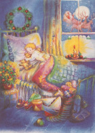Buon Anno Natale BAMBINO Vintage Cartolina CPSM #PAW835.IT - Año Nuevo