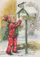 Buon Anno Natale BAMBINO Vintage Cartolina CPSM #PAW391.IT - Año Nuevo