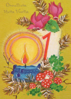 Buon Anno Natale Vintage Cartolina CPSM #PAT913.IT - Nouvel An