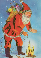 BABBO NATALE Natale Vintage Cartolina CPSM #PAK809.IT - Santa Claus