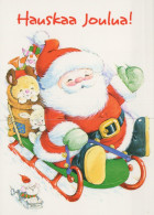 BABBO NATALE Natale Vintage Cartolina CPSM #PAK743.IT - Santa Claus