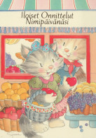 GATTO KITTY Animale Vintage Cartolina CPSM #PAM269.IT - Katten