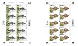 Estonia Estland Estonie 2024 Europa CEPT Underwater Flora And Fauna Fishes Omniva Set Of 2 Sheetlets MNH - Estonie