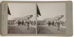 Photo Ancienne - Vue Stéréoscopique - Stéréo - Marché à Darjeeling - INDE - Snapshot - Stereoscopic