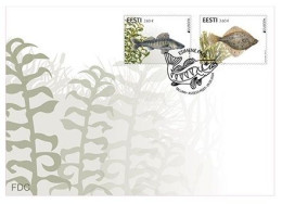 Estonia Estland Estonie 2024 Europa CEPT Underwater Flora And Fauna Fishes Omniva FDC - 2024