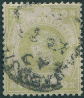 Great Britain 1887 SG211 1/- Dull Green QV #2 FU - Otros & Sin Clasificación