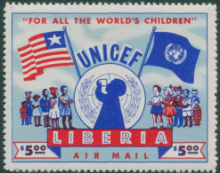 Liberia 1954 SG745 $5 UNICEF MLH - Liberia