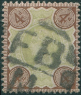 Great Britain 1887 SG205 4d And Purple-brown QV FU - Altri & Non Classificati