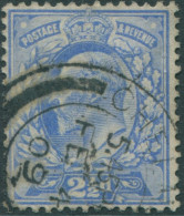 Great Britain 1902 SG231 2½d Pale Ultramarine KEVII FU - Non Classificati