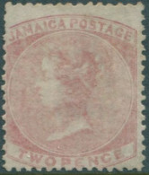 Jamaica 1860 SG9 2d Red QV MNG - Jamaica (1962-...)