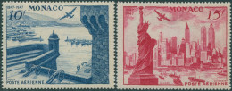 Monaco 1947 SG340-341 Monaco Bay And Statue Of Liberty (2) MH - Otros & Sin Clasificación