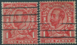 Great Britain 1912 SG341 KGV X2 FU (amd) - Ohne Zuordnung