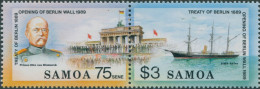 Samoa 1990 SG844-845 Treaty Of Berlin Set MNH - Samoa