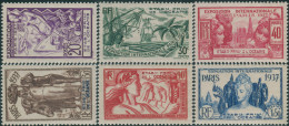 French Oceania 1937 SG121-126 Exhibition Paris MLH - Otros & Sin Clasificación