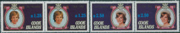 Cook Islands 1982 SG833-836 Princess Of Wales Birthday Set MLH - Cookeilanden