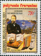 French Polynesia 1992 Sc#602,SG652 78f Herman Melville Novelist MNH - Otros & Sin Clasificación