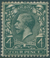 Great Britain 1912 SG378 4d Deep Grey-green KGV MLH (amd) - Sin Clasificación