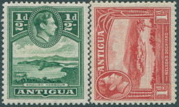 Antigua 1938 SG98-99 Scenes KGVI MLH - Antigua And Barbuda (1981-...)