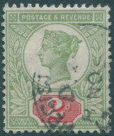 Great Britain 1887 SG200 #2 Grey-green And Carmine QV FU - Autres & Non Classés